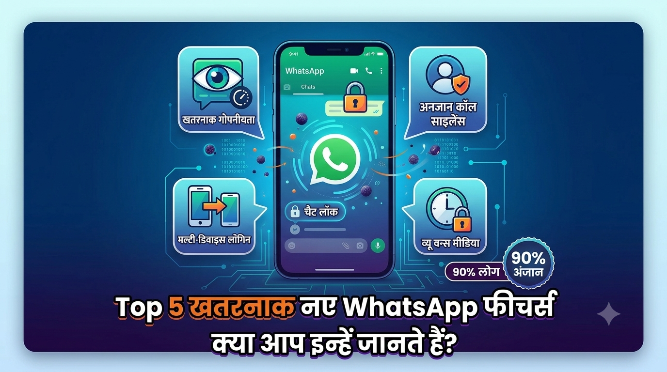 WhatsApp के 5 ऐसे खतरनाक और नए फीचर्स जो 90% लोग नहीं जानते (2026 Guide)