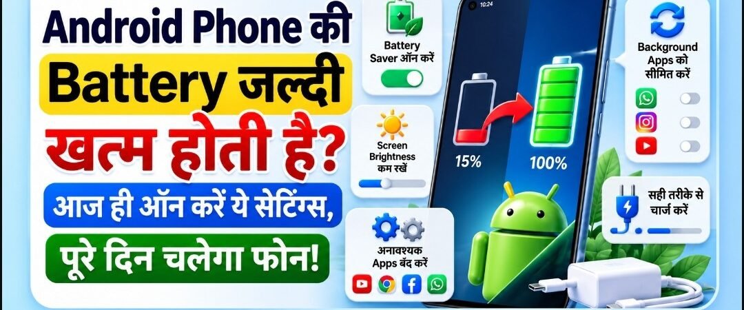 Android Phone की Battery Jaldi Khatam Hoti Hai? आज ही ऑन करें ये सेटिंग्स, पूरे दिन चलेगा फोन!